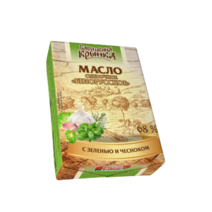 Масло сливочное “Белорусское” с зеленью и чесноком  Массовая доля жира 68%